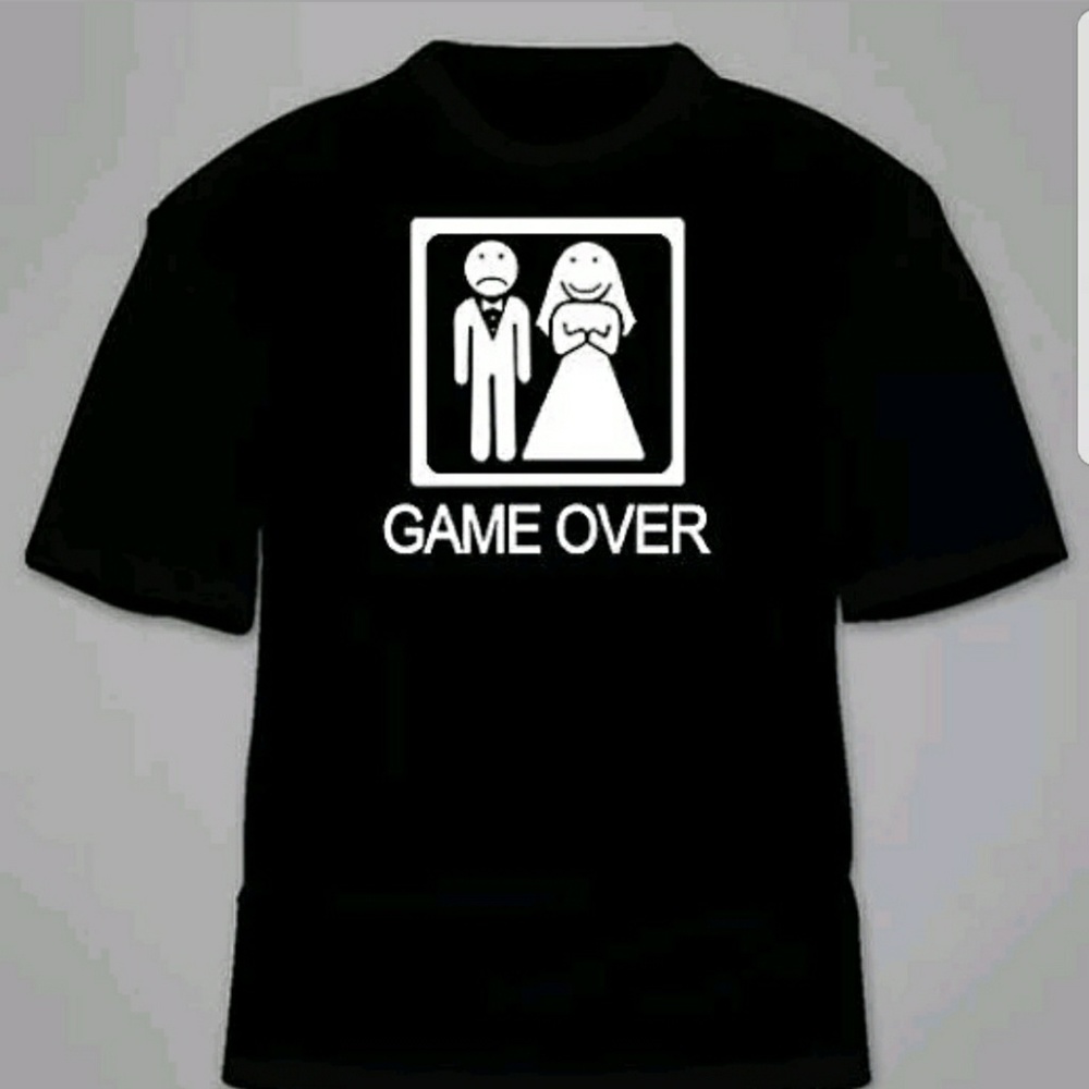 game over men's T-shirt wedding funny bridal bache